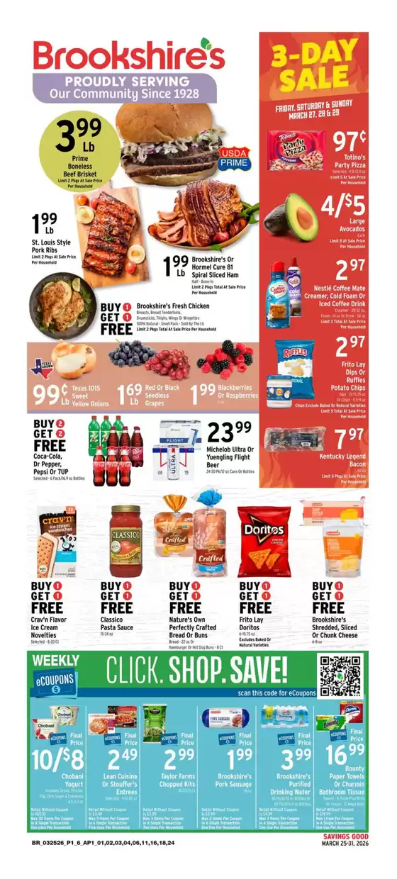 Brookshire's catalogue in Mesquite TX | Attractive special offers for everyone | 2026-03-25T00:00:00.000Z - 2026-03-31T00:00:00.000Z