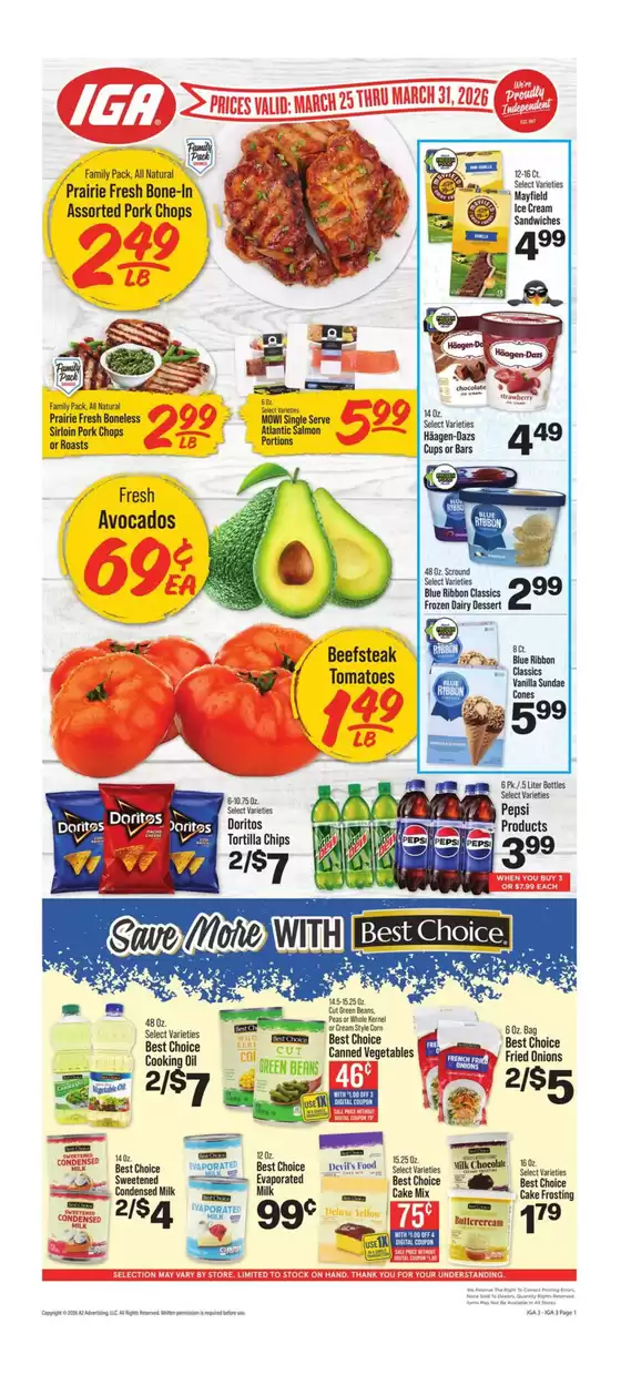 IGA catalogue in Millersburg OH | Great discounts on selected products | 2026-03-25T00:00:00.000Z - 2026-03-31T00:00:00.000Z