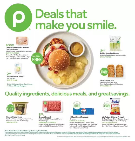 Publix catalogue in Deltona FL | Current deals and offers | 2026-03-19T00:00:00.000Z - 2026-03-25T00:00:00.000Z