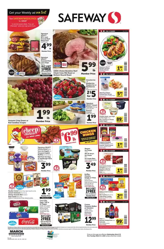 Safeway catalogue in Reno NV | New offers to discover | 2026-03-25T00:00:00.000Z - 2026-03-31T00:00:00.000Z