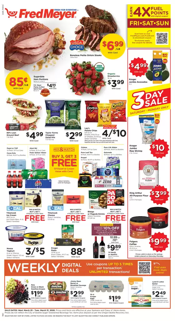 Fred Meyer catalogue in Albany OR | Top deals and discounts | 2026-03-25T00:00:00.000Z - 2026-03-31T00:00:00.000Z