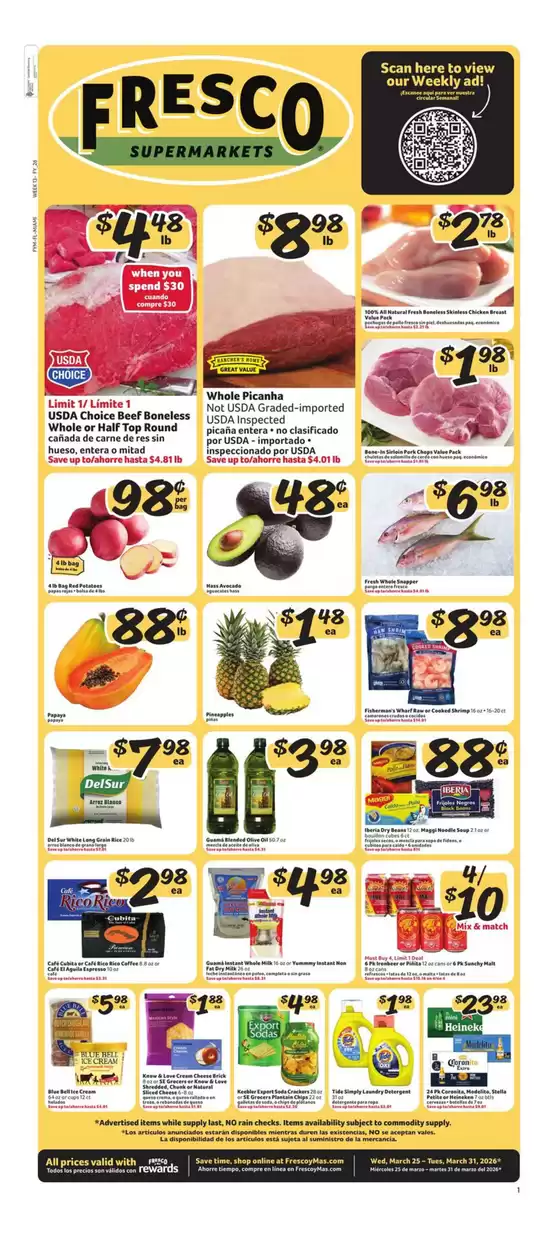 Fresco y Más catalogue in Hollywood FL | Weekly Circular | 2026-03-25T00:00:00.000Z - 2026-03-31T00:00:00.000Z
