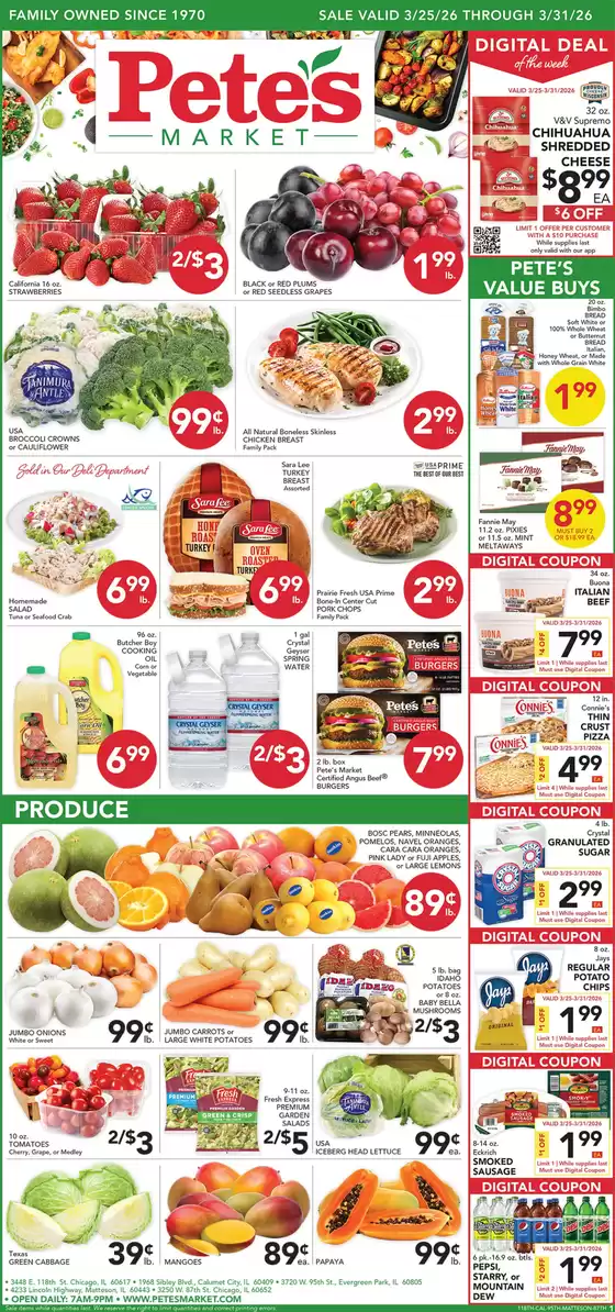 Pete's Fresh Market catalogue in Chicago Heights IL | Our best bargains | 2026-03-25T00:00:00.000Z - 2026-03-31T00:00:00.000Z