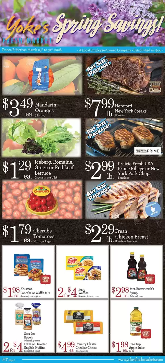 Yoke's Fresh Market  catalogue in Missoula MT | Exclusive deals for our customers | 2026-03-25T00:00:00.000Z - 2026-03-31T00:00:00.000Z