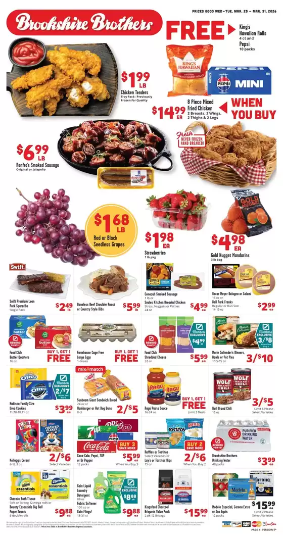 Brookshire Brothers catalogue | Top deals and discounts | 2026-03-25T00:00:00.000Z - 2026-03-31T00:00:00.000Z