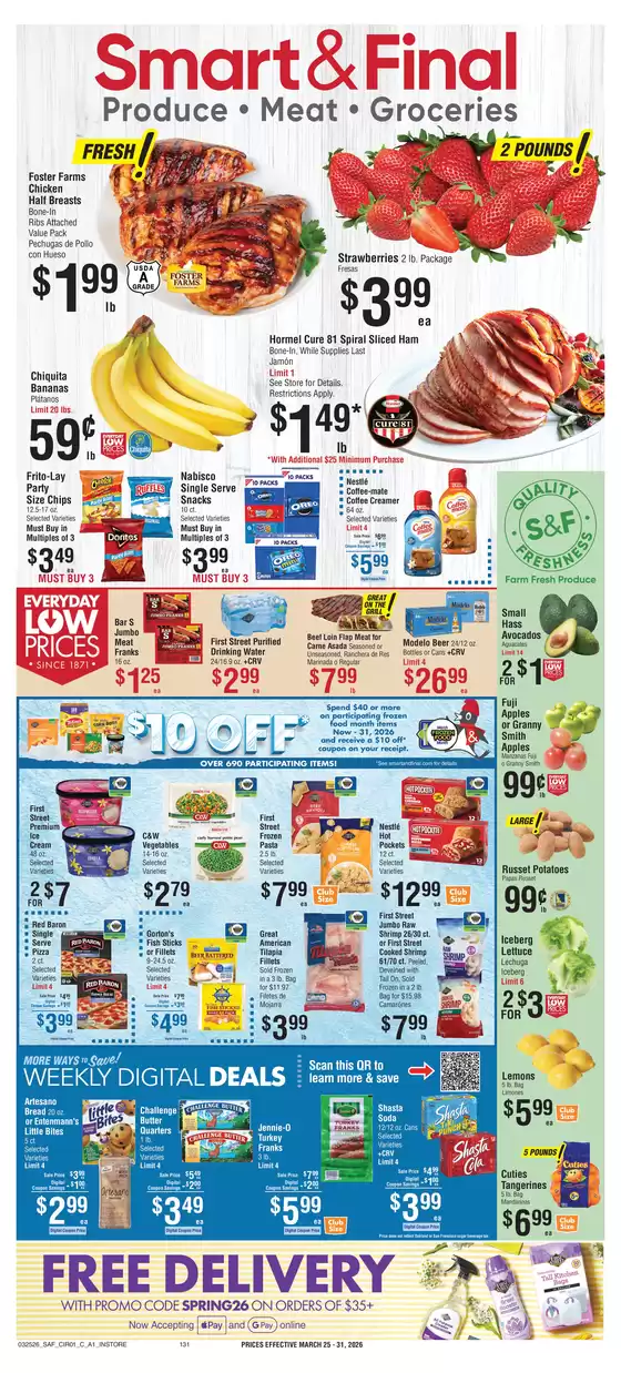 Smart & Final catalogue in Visalia CA | Weekly Ad Savings (03/25/2026 - 03/31/2026) | 2026-03-25T00:00:00.000Z - 2026-03-26T00:00:00.000Z
