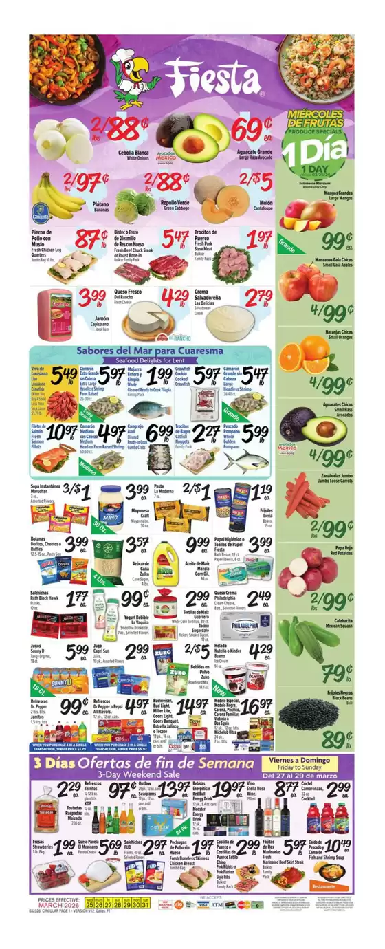 Fiesta Mart catalogue in Fort Worth TX | Wide range of offers | 2026-03-25T00:00:00.000Z - 2026-03-31T00:00:00.000Z