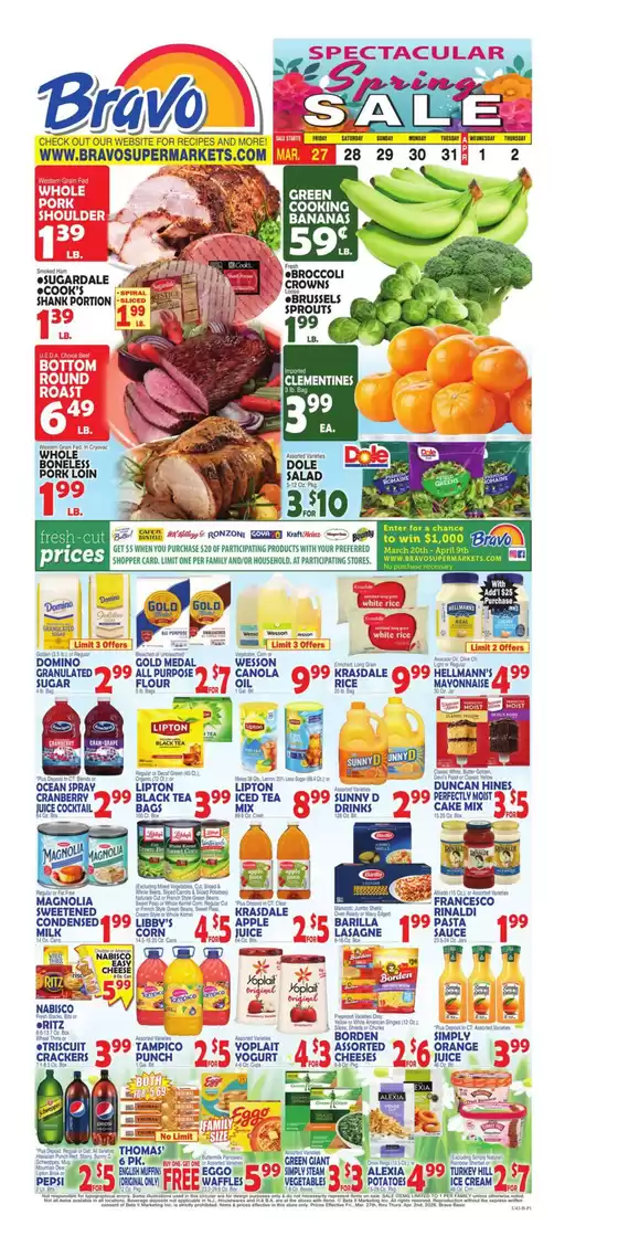 Bravo Supermarkets catalogue in Newark NJ | Exclusive deals for our customers | 2026-03-27T00:00:00.000Z - 2026-04-02T00:00:00.000Z