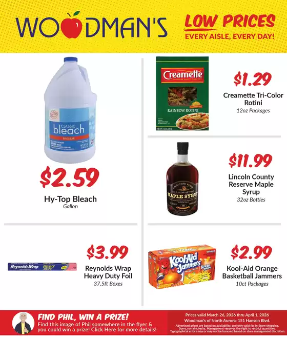 Woodman's catalogue in Oswego IL | Exclusive bargains | 2026-03-26T00:00:00.000Z - 2026-04-01T00:00:00.000Z