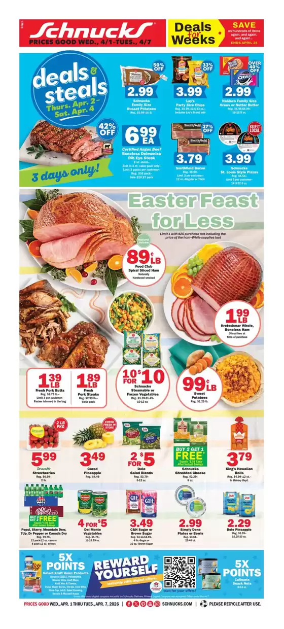 Schnucks catalogue in Saint Louis MO | Great discounts on selected products | 2026-04-01T00:00:00.000Z - 2026-04-07T00:00:00.000Z