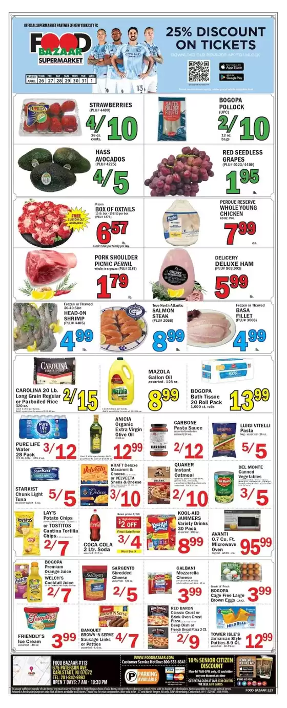 Food Bazaar catalogue in Newark NJ | Discounts and promotions | 2026-03-26T00:00:00.000Z - 2026-04-01T00:00:00.000Z