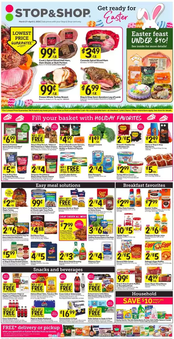 Stop&Shop catalogue in Newark NJ | Great discounts on selected products | 2026-03-27T00:00:00.000Z - 2026-04-02T00:00:00.000Z