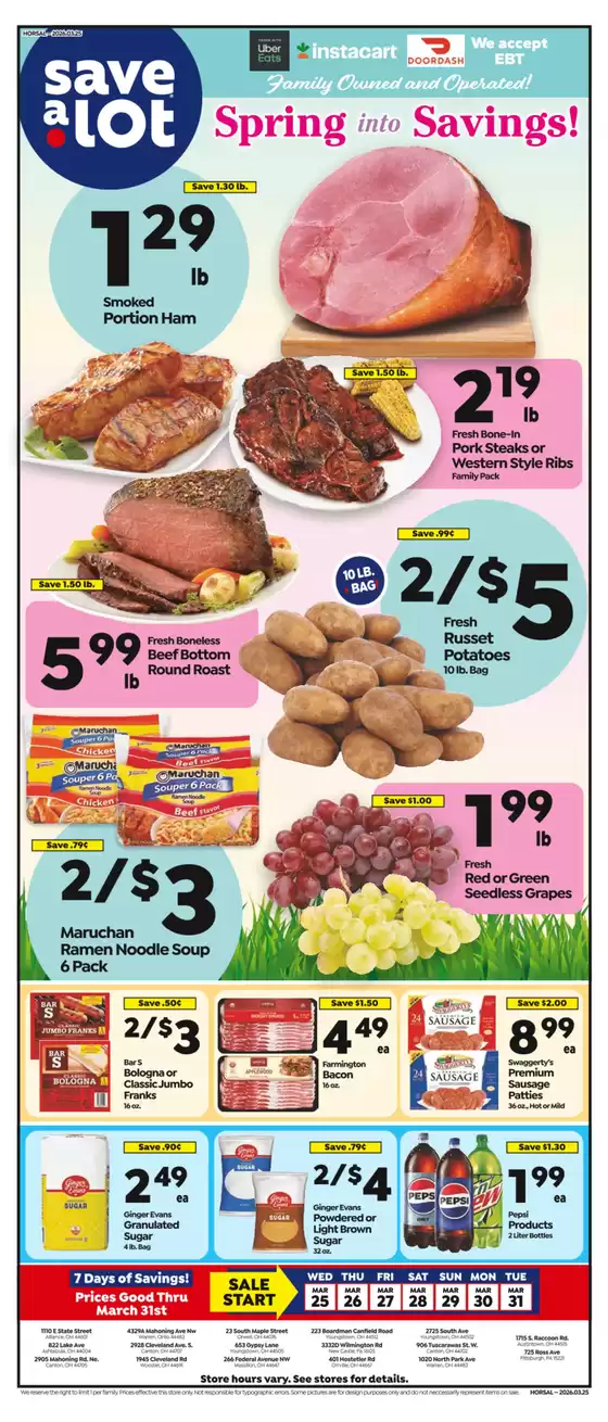 Save a Lot catalogue in Ferguson MO | Attractive special offers for everyone | 2026-03-25T00:00:00.000Z - 2026-03-31T00:00:00.000Z