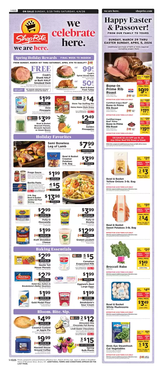 ShopRite catalogue in Fairview NJ | Discover attractive offers | 2026-03-26T00:00:00.000Z - 2026-04-04T00:00:00.000Z