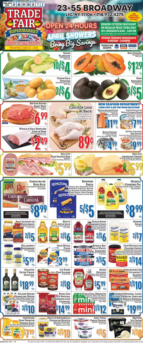 Trade Fair Supermarket catalogue in Fairview NJ | Discover attractive offers | 2026-03-27T00:00:00.000Z - 2026-04-02T00:00:00.000Z