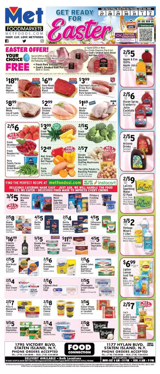 Met Foodmarkets catalogue in New York | Our best bargains | 2026-03-27T00:00:00.000Z - 2026-04-02T00:00:00.000Z
