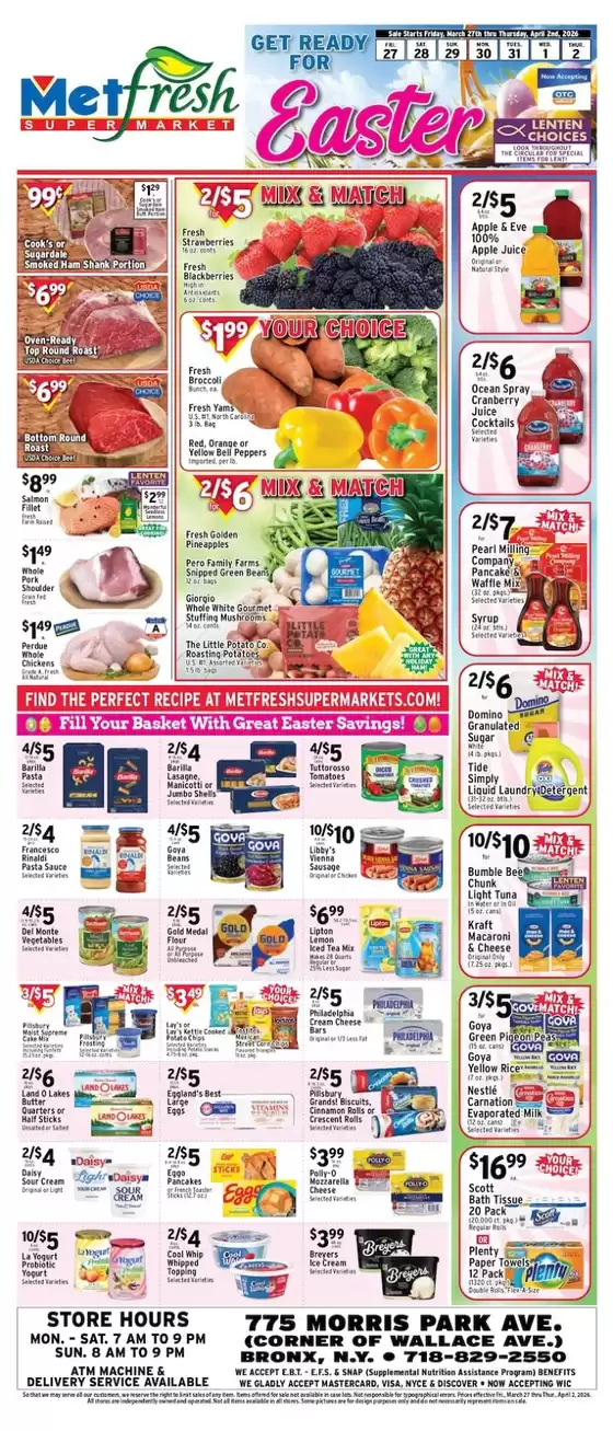 Met Foodmarkets catalogue in New York | Met Foodmarkets weekly ad | 2026-03-27T00:00:00.000Z - 2026-04-02T00:00:00.000Z