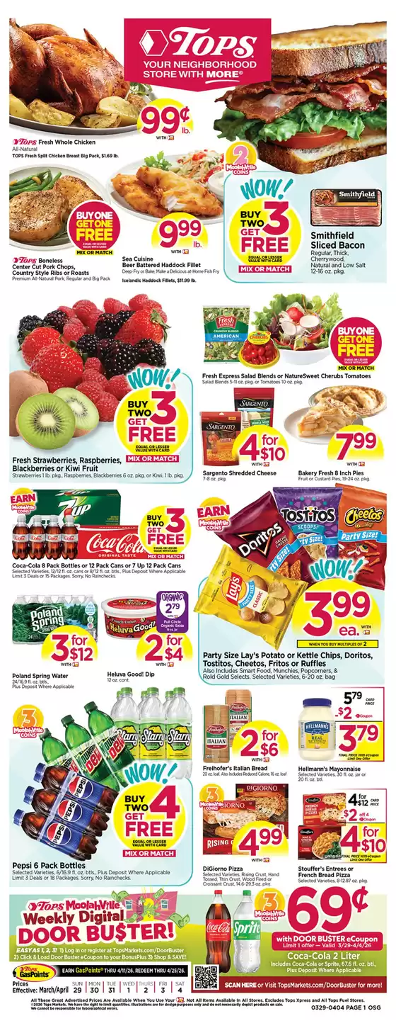 Tops catalogue in Elmira NY | Weekly Specials | 2026-03-29T00:00:00.000Z - 2026-04-04T00:00:00.000Z