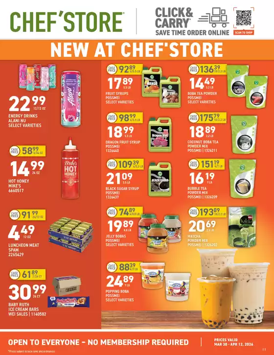 Chef'Store catalogue in Clemmons NC | Great discounts on selected products | 2026-03-30T00:00:00.000Z - 2026-04-12T00:00:00.000Z