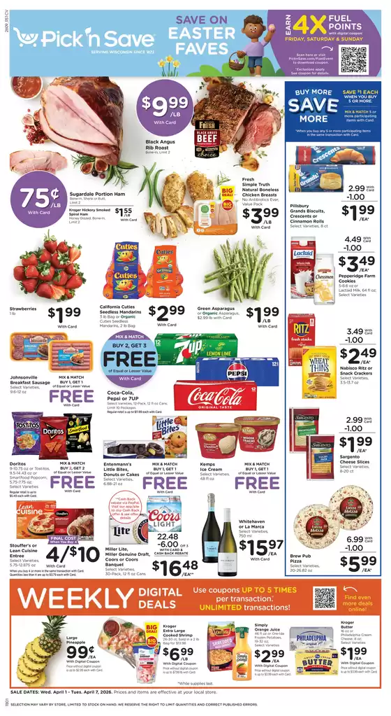 Pick'n Save catalogue in Sheboygan WI | Exclusive deals for our customers | 2026-04-01T00:00:00.000Z - 2026-04-07T00:00:00.000Z