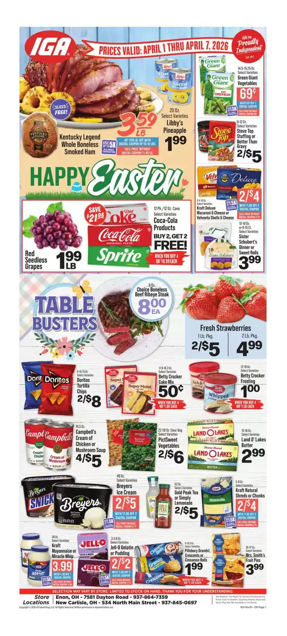 IGA catalogue in San Jose CA | Current bargains and offers | 2026-04-01T00:00:00.000Z - 2026-04-07T00:00:00.000Z