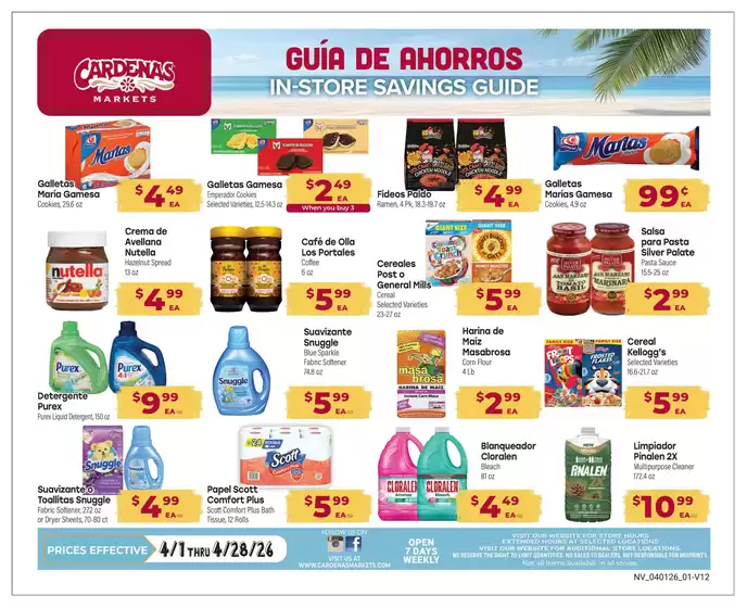 Cardenas catalogue in Las Vegas NV | Great offer for bargain hunters | 2026-04-01T00:00:00.000Z - 2026-04-28T00:00:00.000Z