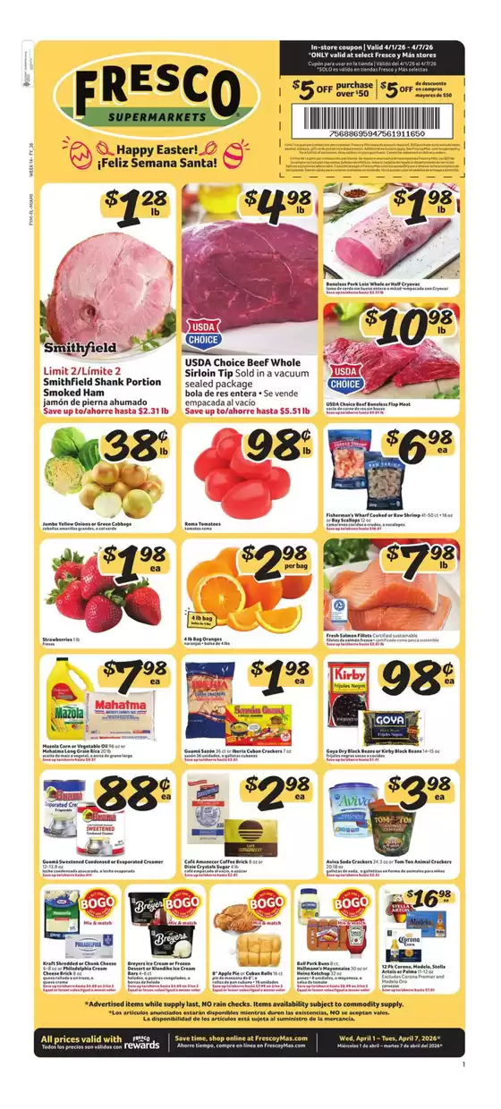 Fresco y Más catalogue in Miami FL | Weekly Circular | 2026-04-01T00:00:00.000Z - 2026-04-07T00:00:00.000Z
