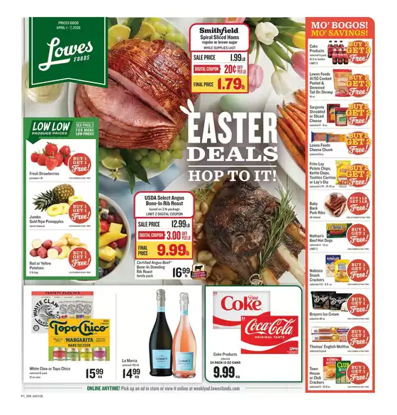 Lowes Foods catalogue in Jasper GA | Weekly Ad | 2026-04-01T00:00:00.000Z - 2026-04-07T00:00:00.000Z