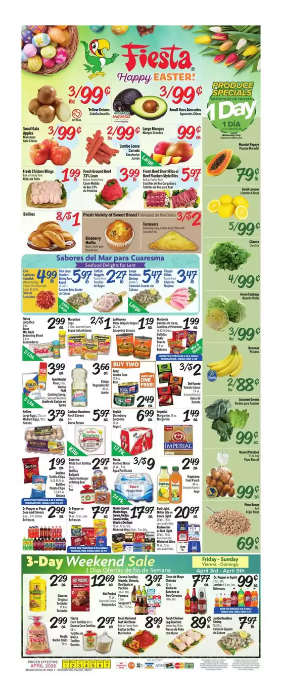 Fiesta Mart catalogue in Humble TX | Exclusive deals for our customers | 2026-04-01T00:00:00.000Z - 2026-04-07T00:00:00.000Z