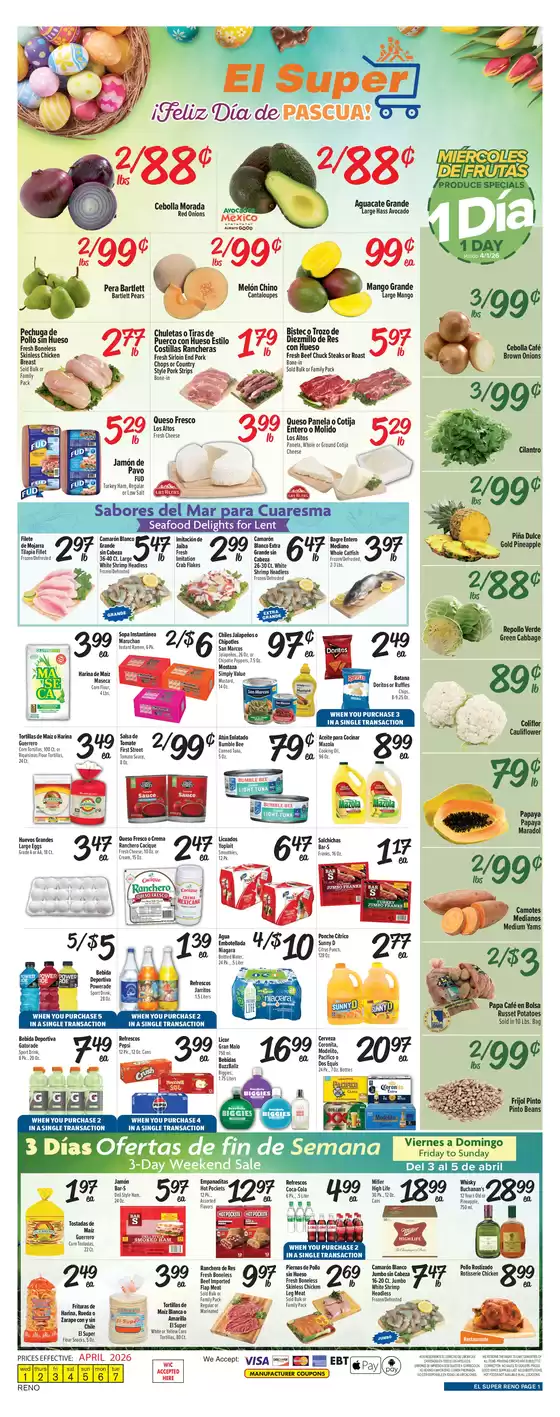 El Super catalogue in Sparks NV | Discounts and promotions | 2026-04-01T00:00:00.000Z - 2026-04-07T00:00:00.000Z