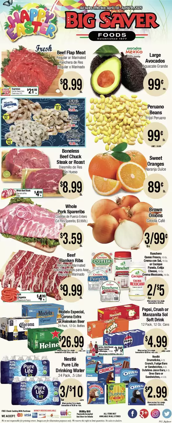 Big Saver Foods catalogue in Long Beach CA | Big Saver Foods Weekly Special | 2026-04-01T00:00:00.000Z - 2026-04-07T00:00:00.000Z