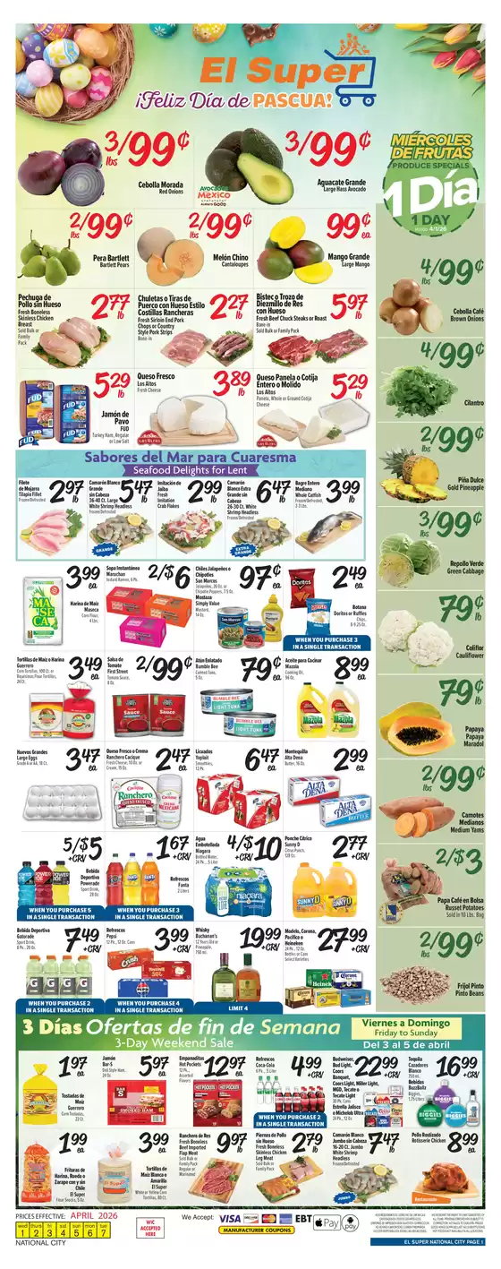 El Super catalogue in San Diego CA | Special offers for you | 2026-04-01T00:00:00.000Z - 2026-04-07T00:00:00.000Z