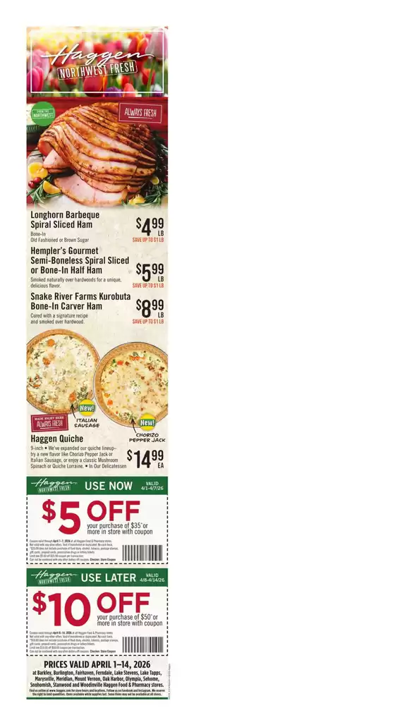 Haggen Food catalogue in Seattle WA | Weekly Flyer | 2026-04-01T00:00:00.000Z - 2026-04-14T00:00:00.000Z