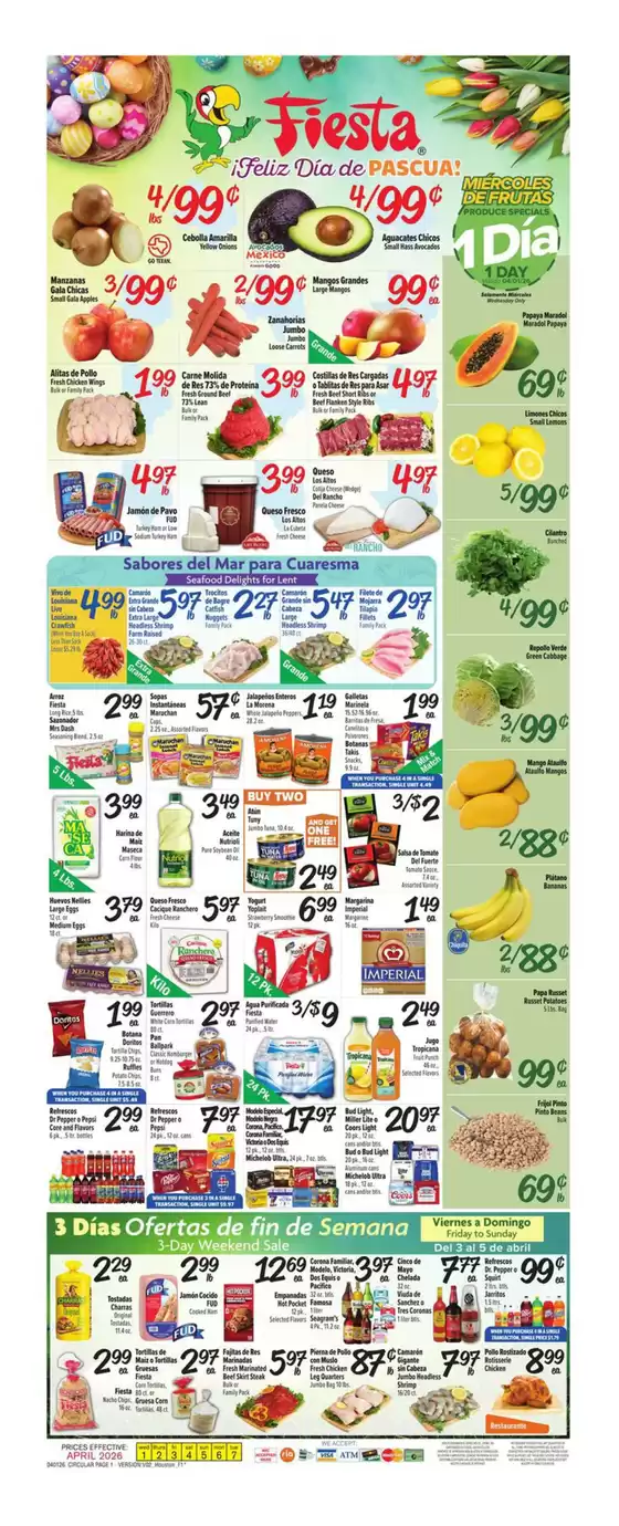 Fiesta Mart catalogue in Kingwood TX | Weekly Ad | 2026-04-01T00:00:00.000Z - 2026-04-07T00:00:00.000Z