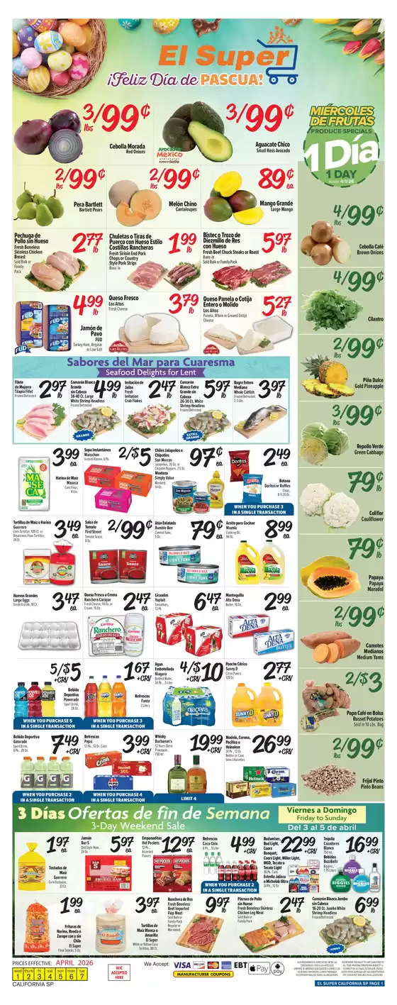 El Super catalogue in West Covina CA | Exclusive deals and bargains | 2026-04-01T00:00:00.000Z - 2026-04-07T00:00:00.000Z