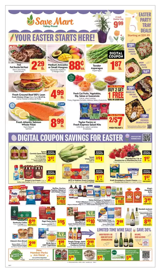 Save Mart catalogue in Plumas Lake CA | Weekly | 2026-04-01T00:00:00.000Z - 2026-04-07T00:00:00.000Z