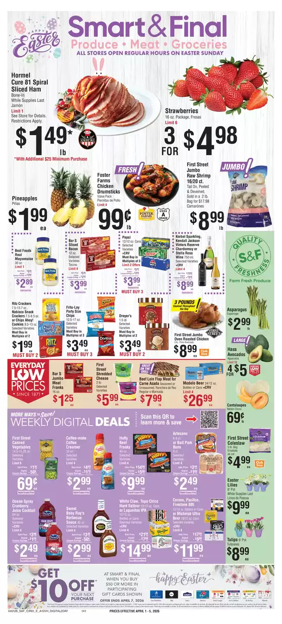 Smart & Final catalogue in Simi Valley CA | Current deals and offers | 2026-04-01T00:00:00.000Z - 2026-04-02T00:00:00.000Z