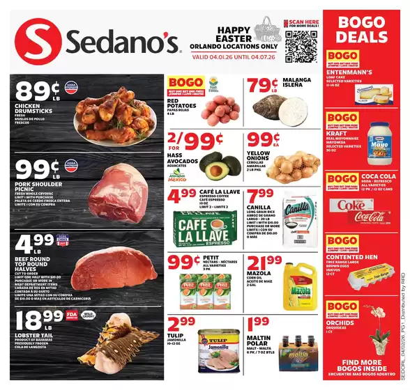 Sedano's catalogue in Orlando FL | Great offer for all customers | 2026-04-01T00:00:00.000Z - 2026-04-07T00:00:00.000Z