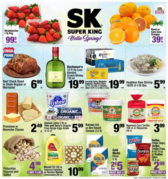 Super King Markets catalogue in Simi Valley CA | Weekly add Super King Markets | 2026-04-01T00:00:00.000Z - 2026-04-07T00:00:00.000Z
