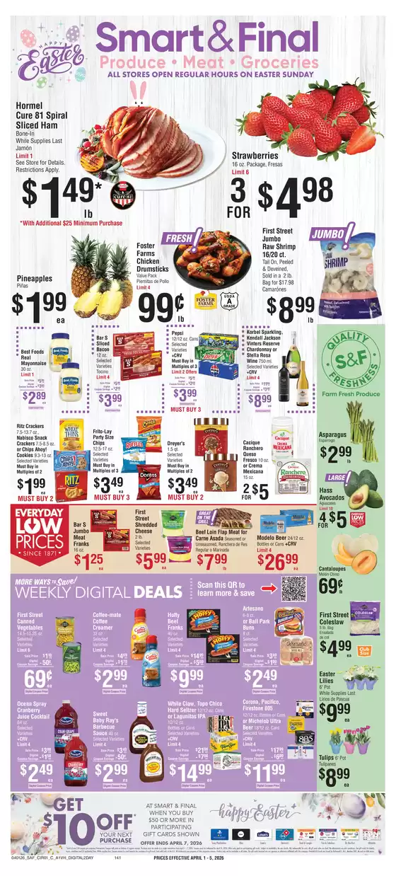 Smart & Final catalogue in Long Beach CA | Discounts and promotions | 2026-04-01T00:00:00.000Z - 2026-04-02T00:00:00.000Z