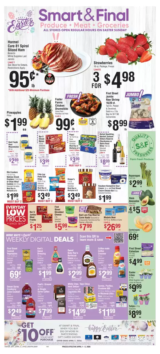 Smart & Final catalogue in Las Vegas NV | Top offers for all bargain hunters | 2026-04-01T00:00:00.000Z - 2026-04-02T00:00:00.000Z