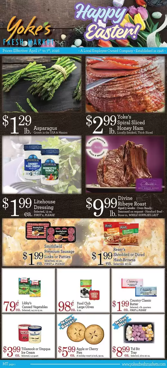 Yoke's Fresh Market  catalogue | Save now with our deals | 2026-04-01T00:00:00.000Z - 2026-04-07T00:00:00.000Z