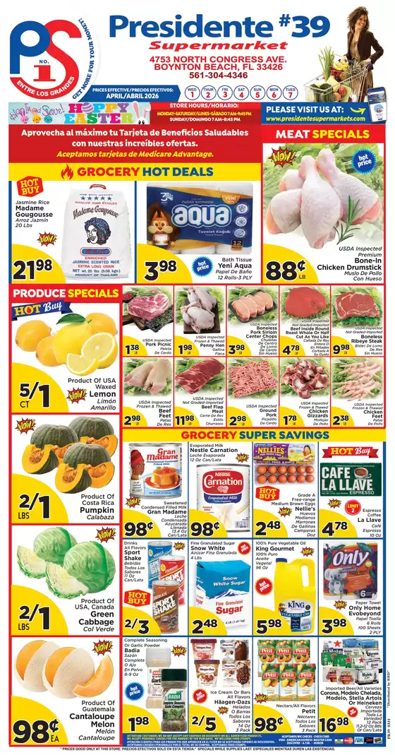 Presidente catalogue | Our best offers for you | 2026-04-01T00:00:00.000Z - 2026-04-30T00:00:00.000Z