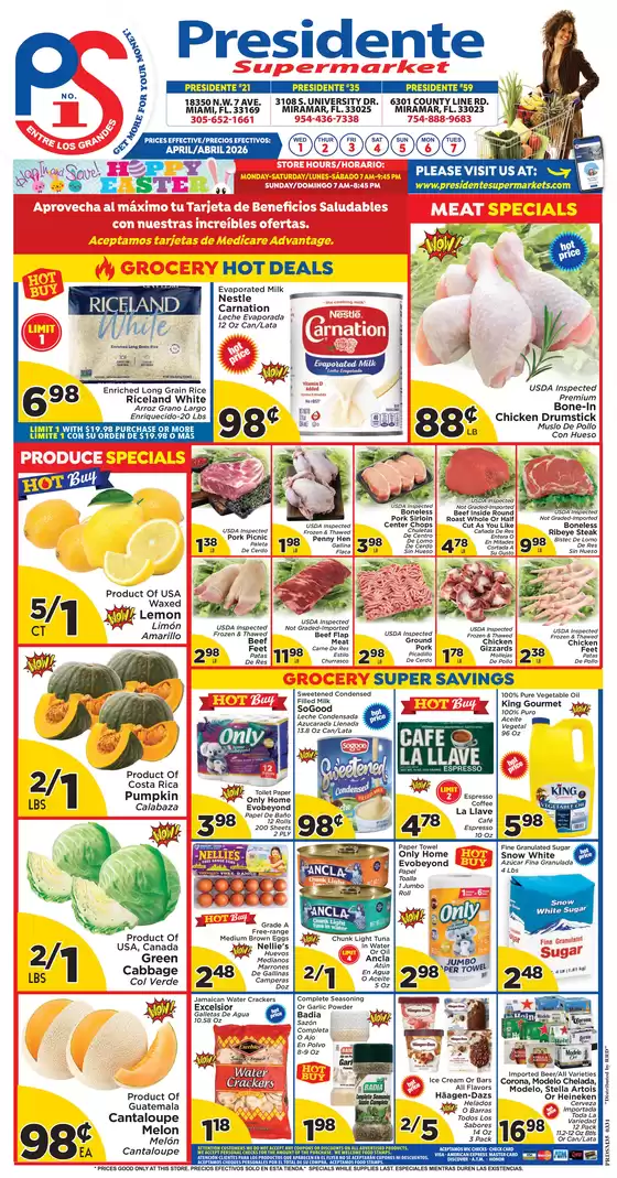 Presidente catalogue | Exclusive deals for our customers | 2026-04-01T00:00:00.000Z - 2026-04-30T00:00:00.000Z