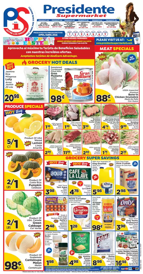 Presidente catalogue | New offers to discover | 2026-04-01T00:00:00.000Z - 2026-04-30T00:00:00.000Z