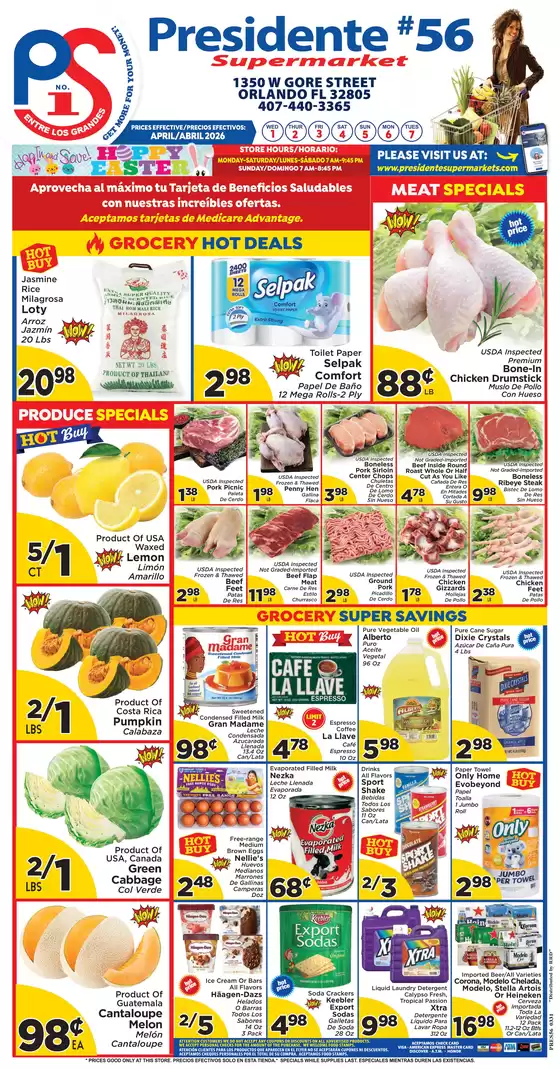 Presidente catalogue | Exclusive bargains | 2026-04-01T00:00:00.000Z - 2026-04-07T00:00:00.000Z
