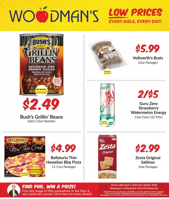 Woodman's catalogue in South Beloit IL | Save now with our deals | 2026-04-02T00:00:00.000Z - 2026-04-08T00:00:00.000Z