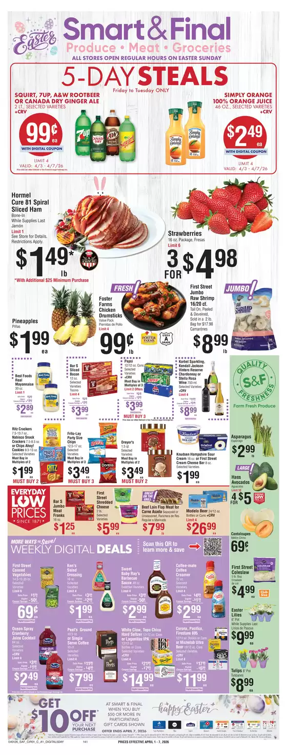 Smart & Final catalogue in La Mesa CA | Weekly Ad Savings (04/01/2026 - 04/07/2026) | 2026-04-03T00:00:00.000Z - 2026-04-07T00:00:00.000Z