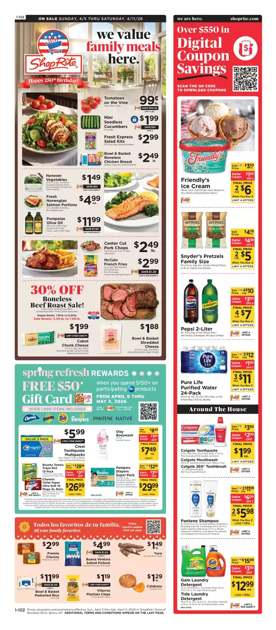 ShopRite catalogue in Yonkers NY | Current deals and offers | 2026-04-02T00:00:00.000Z - 2026-04-11T00:00:00.000Z