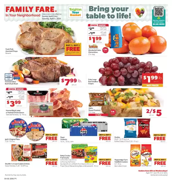 Family Fare catalogue | Top deals and discounts | 2026-04-03T00:00:00.000Z - 2026-04-04T00:00:00.000Z